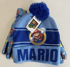 Nintendo Super Mario Beanie and Gloves Set OSFM