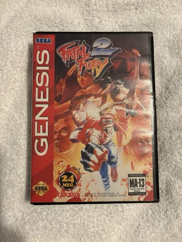 Sega Genesis Game In Great Condition Fatal Fury 2 Complete With Manual