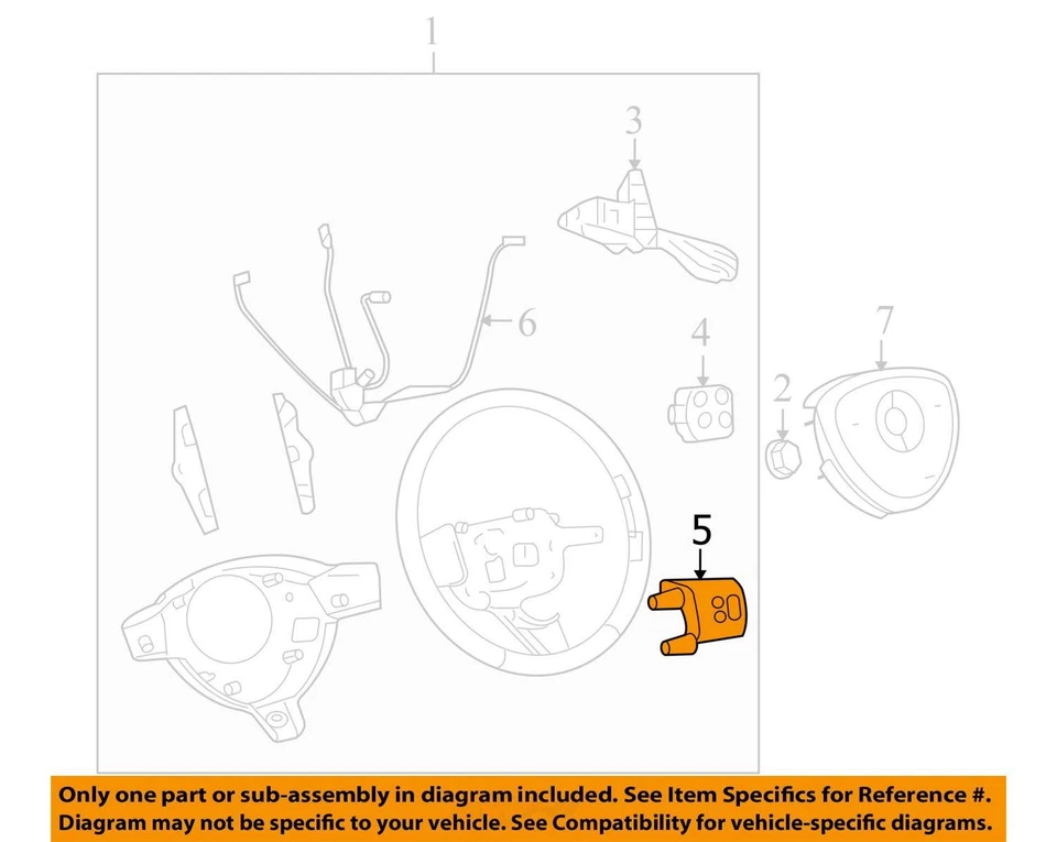 ПОДХОДИТ ДЛЯ 2005-2006 BUICK TERRAZA КРЫШКА STRG WHL СПИЦЫ ДЕРЕВА 19150552 - НОВЫЙ OEM - Изображение 2 из 3