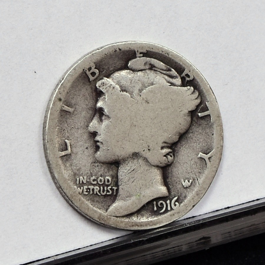1916-D Mercury Dime - Ch G Details, Cleaned (#60234-L) | eBay