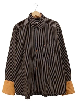 King's Road Chemise Homme Noir Rayée Business Coton (EU 42, INT XL) - Photo 1/2