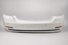 Genuine BMW F32 4 Series Sport Rear Bumper White PDC Blue Trim OEM