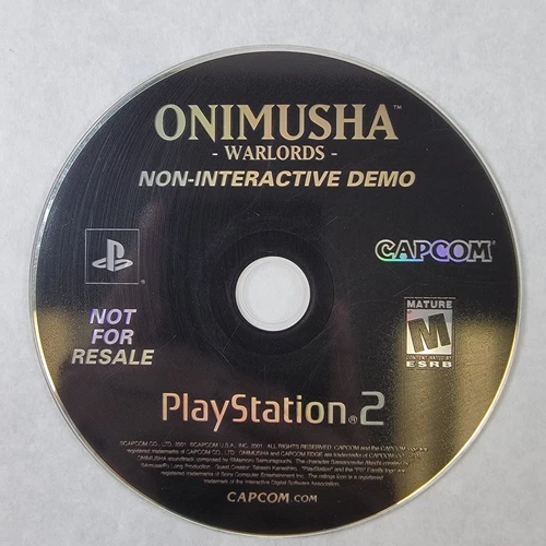 Onimusha Warlords Non-Interactive Demo - Sony Loose PS2 Playstation 2 Disc