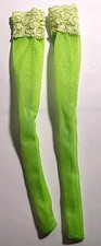 1 PAIR LIME SHIMMER STOCKING FOR 16