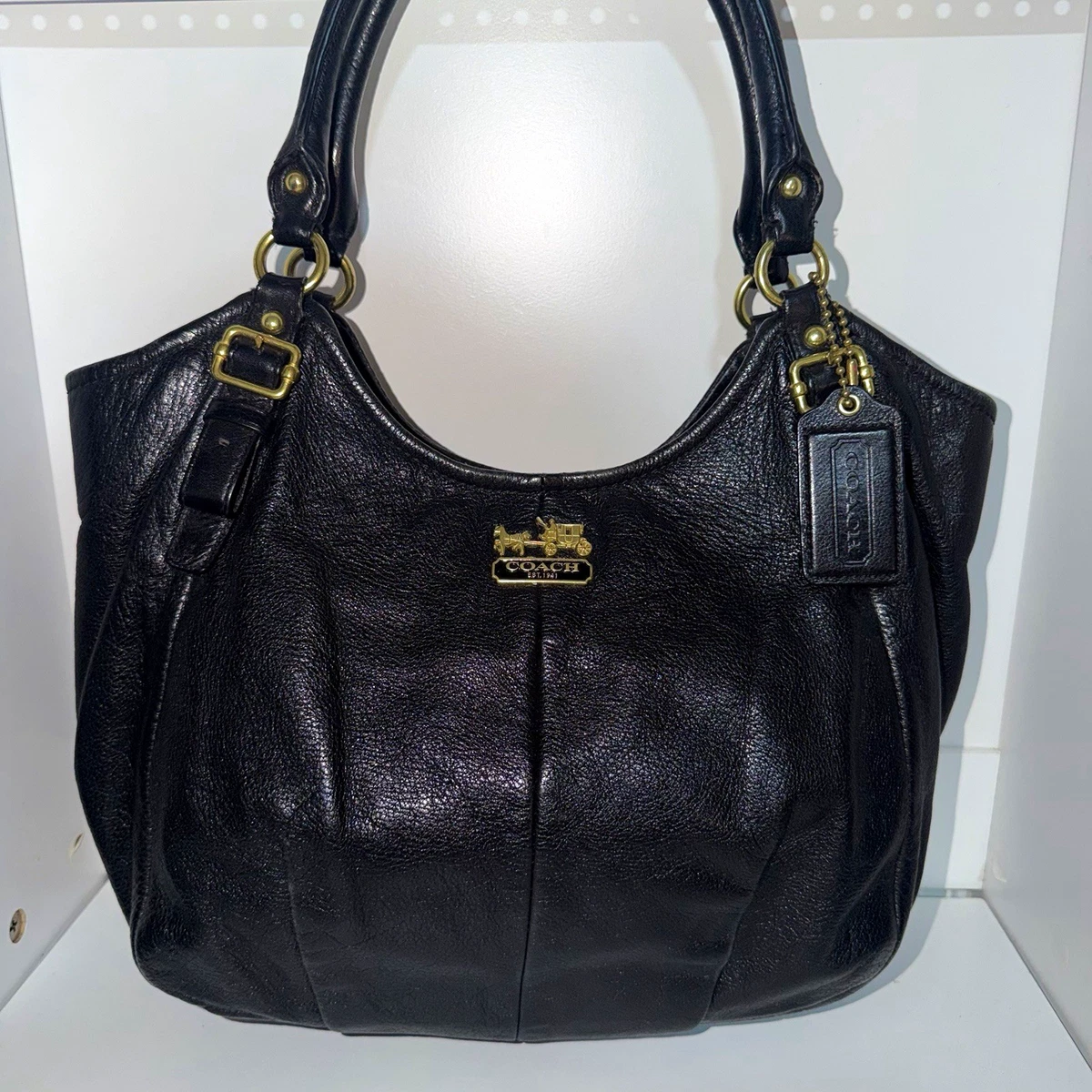 25+ Coach Madison Satchel/Top Handle Bag Black Bags & Handbags for 