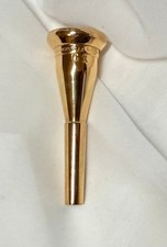 Older GIARDINELLI C1 french horn one piece mthp longer euro shank GOLD PLATE