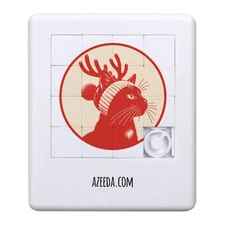 'Christmas Cat' Sliding Puzzle (PZ00040650)