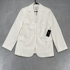 NA-KD Oversized Blazer Womens EU 32 / XXS White One Button Lined Jacket