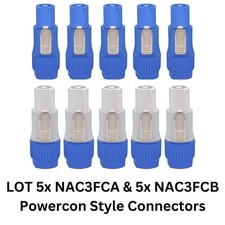 US 10Pcs PowerCON 20A AC NAC3FCA+NAC3MPA-1 Ch...