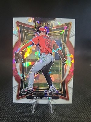 2025 Panini Select Concourse White Ice Prizm /25 Ryan Johnson (RC) #47