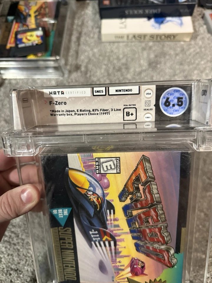 F-Zero (SNES, 1991) Players Choice Wata 6.5 B+ New Sealed - Image 2 of 4