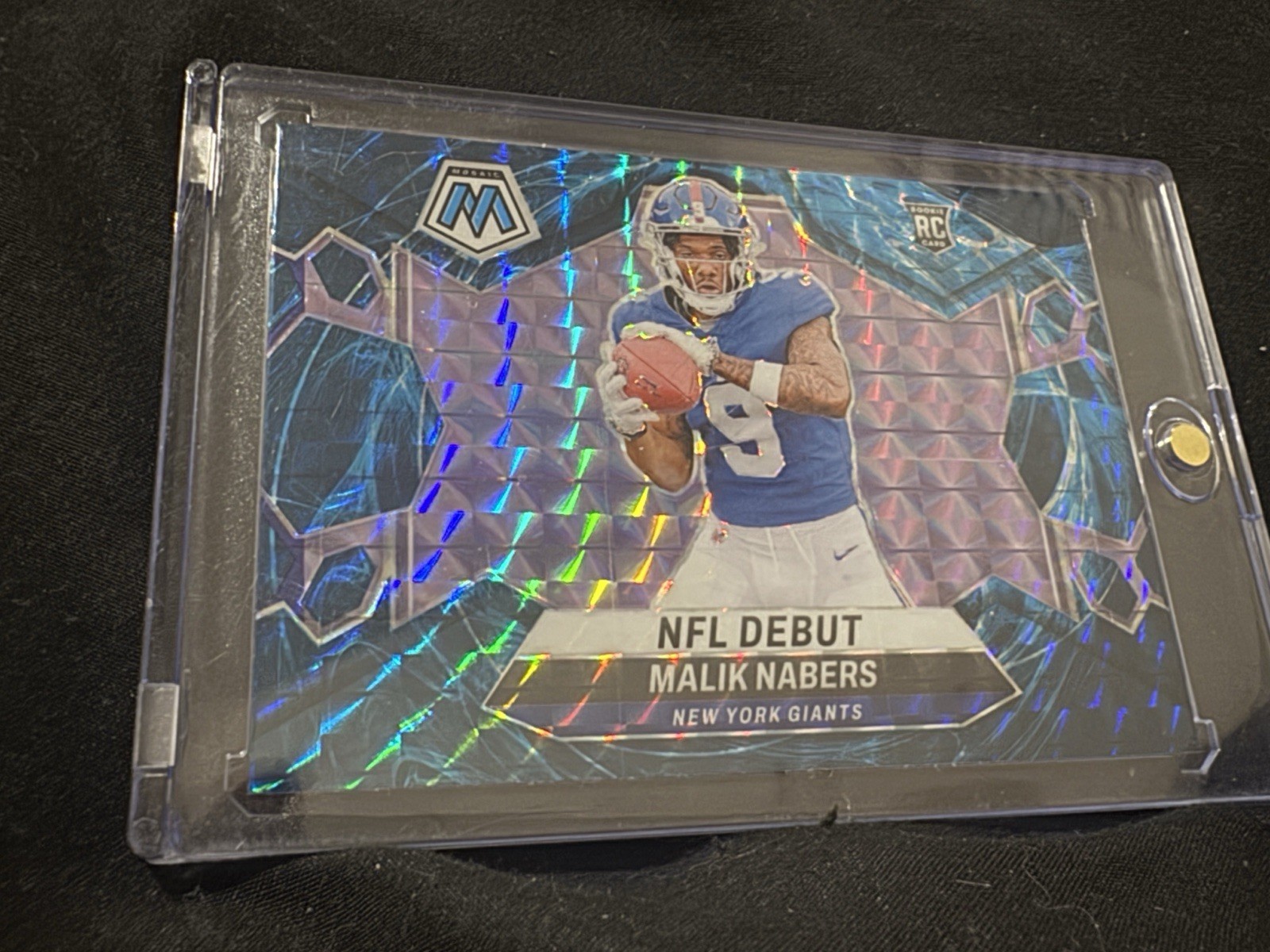 2024 Panini Mosaic NFL Debut Malik Nabers #284 Genesis Mosaic Prizm (RC)