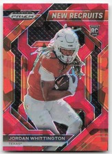 2024 Panini Prizm Draft Picks #NR-JWN Jordan Whittington New Recruits Red Ice