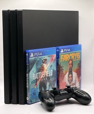 PS4 Pro 1TB (CUH-7216B) + Controller + Battlefield 2042 & Far Cry 6