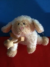 Baby Gund Baby Lamb Plush Rattle Once Upon A Rhyme Lamb Rattle Toy 6" GUC