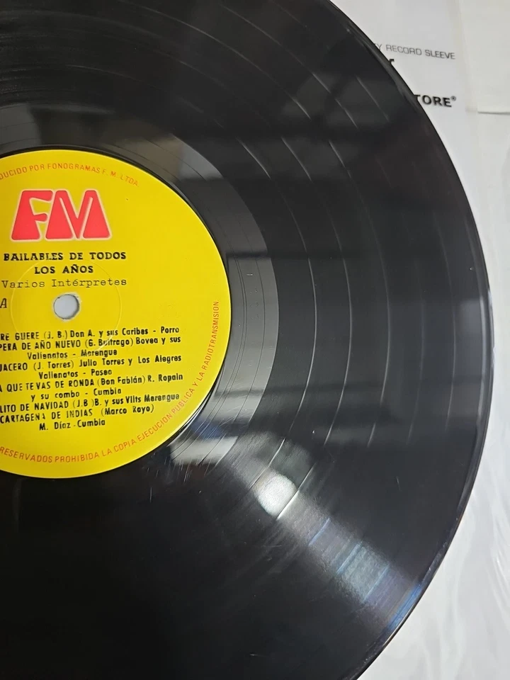 Bailables De Todos Los Años cumbia Vinyl LP Colombia RARE- VG+ Foto 3 de 4