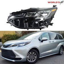 For Toyota Sienna LE XLE 2021-2023 LED Headlight No DRL Assembly Left Driver LH