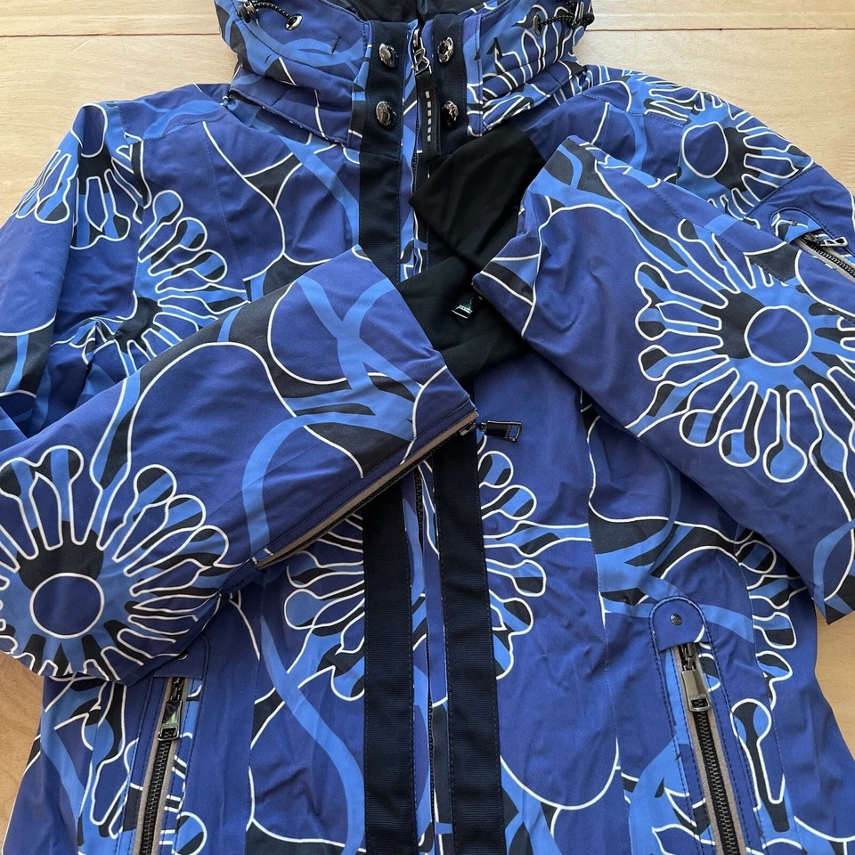 Chaqueta de esquí Bogner Tula T para mujer 4 azul invierno con capucha prendas exteriores aisladas Foto 4 de 4