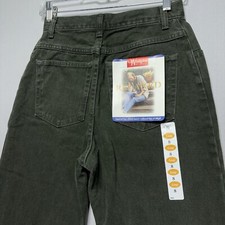VTG 90s Wrangler for Women Denim Jeans - Dark Army Green - 8 Long - DEADSTOCK