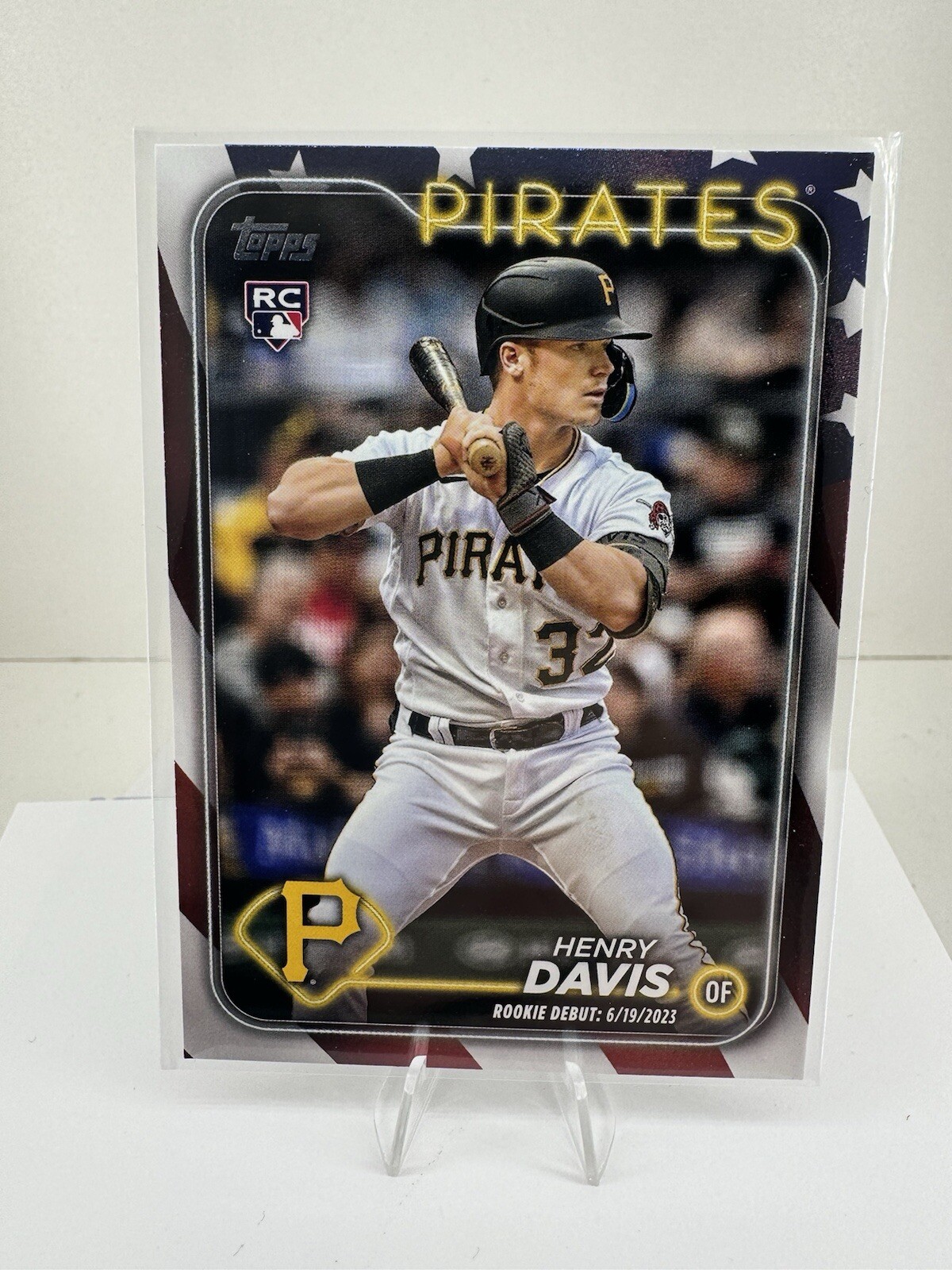 2024 Topps Update Henry Davis RC Rookie Debut US162 🇺🇸 Independence Day #/76