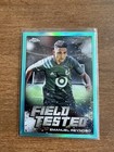 2022 Topps Chrome MLS Emanuel Reynoso Field Tested Aqua Refractor 84/99 Insert