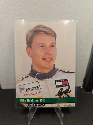 Mika Hakkinen 1992 Grid Motorcard Formula 1 Trading Card Lotus #45