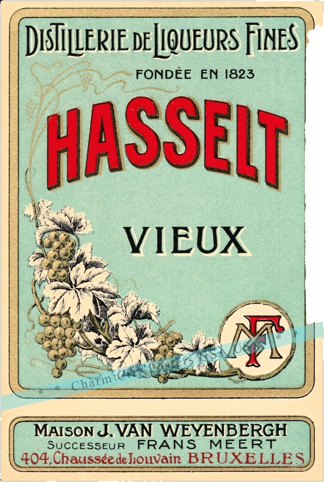 Art Nouveau Wine Art Posters