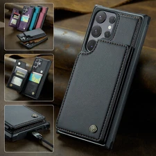 Magnetic PU Leather Wallet Stand Case For Samsung S24 S25 Ultra S23FE S22 S21+