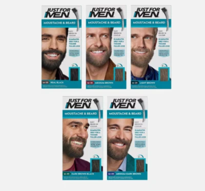 BRANDED Just For Men Colour Dye Gel Moustache and Beard - Genuine