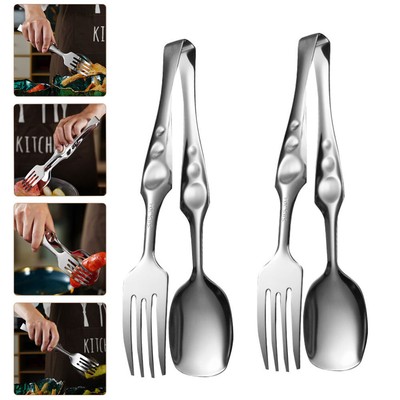  2 Pcs Multifunktions-Kochzange Korb Grillzange Grillclip Grillen   Niemals