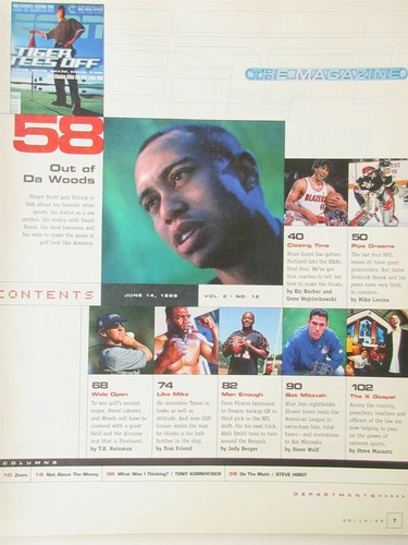 1999 Tiger Woods ESPN Magazine June 14, 1999 - Tiger Tees Off - Picture 2 of 4