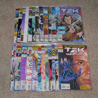24 US Comics William Shatner TEKWORLD #1-24 Marvel Epic 1992-1994 Lee Sullivan