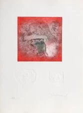 Lebadang (aka Hoi), Forest, Etching with Relief, signed in pencil