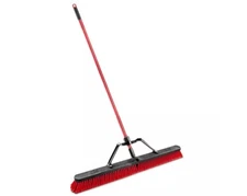 Libman 36-inch Extra Large Push Broom, 60 in. Steel Handle For Any Surface