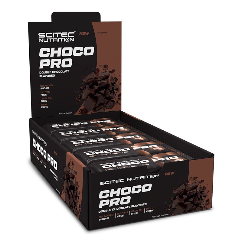 Scitec Nutrition Choco Pro - 20 x 50 g Box - Eiweiß Protein Riegel