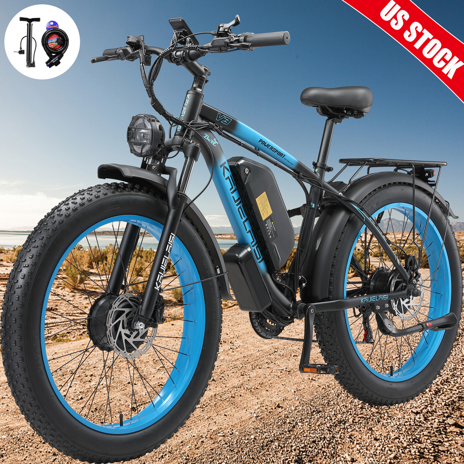 2000W 48V Dual Motor Electric Dirt Bike for Adults 35MPH 26