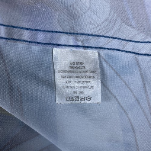 DRAGON BALL Z Hot Topic Shirt Mens Medium Blue Button Up Vegeta Goku Shenron - Picture 7 of 11