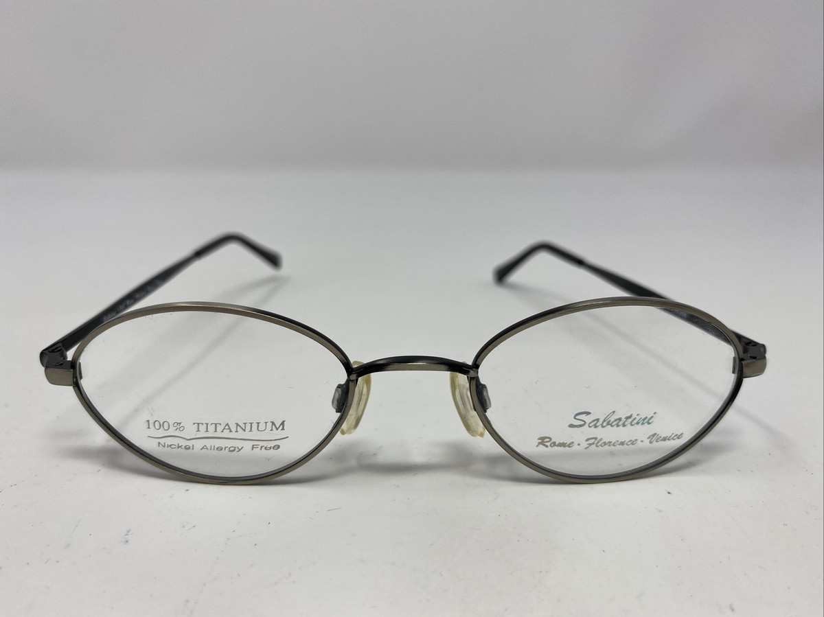 サバタニ様 確認用ページ SABATINI Italy 162 ANTIQUE SILVER 44-19-135 Full Rim Eyeglasses