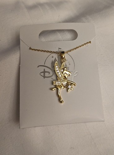NEW Disney Parks Jeweled Tinker Bell Star Necklace