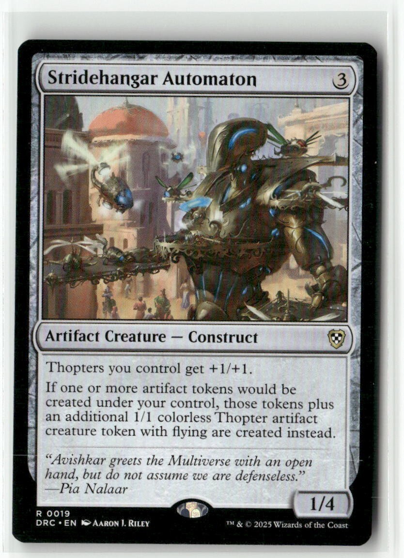 Stridehangar Automaton 19 Non-Foil NM MTG Commander: Aetherdrift Magic