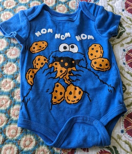 Lot Of 3 Sesame Street One Piece Gender Neutral Size 0-3 Months - Picture 6 of 6