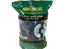 Safe Fence T Post Polytape Insulator 25 Pk Black TP-25-B Electric Fence