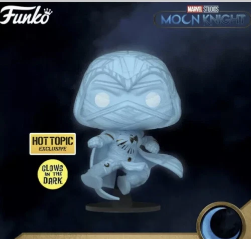 Funko Pop Marvel Moon Knight Hot Topic Exclusive Blue Glow In The Dark |Preorder