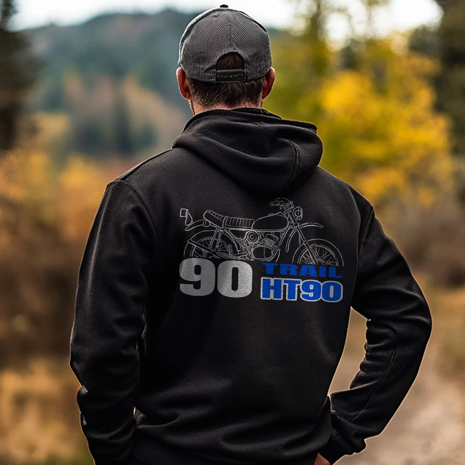 For Yamaaha HT90 Trail 1971 fans - Motorcycle Hoodie