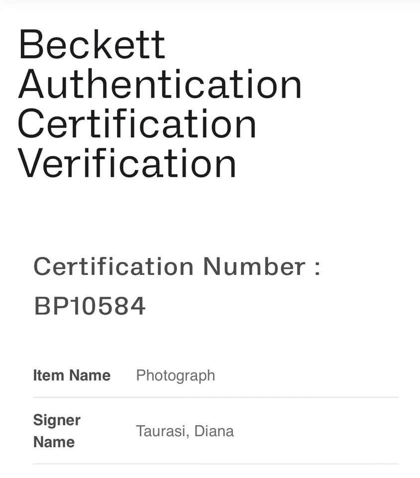 DIANA TAURASI SIGNED 8x10 PHOTOGRAPH BECKETT BAS COA AUTOGRAPH PHOENIX MERCURY - Image 3 of 3