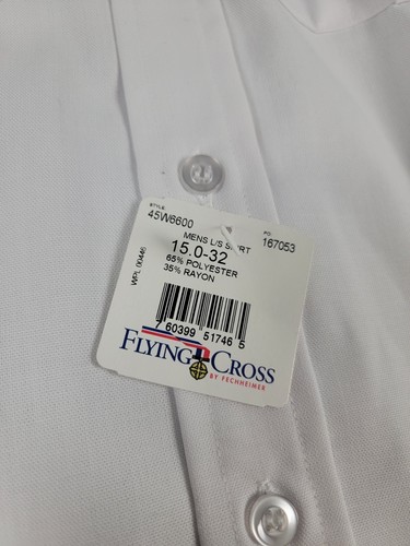 Vintage Flying Cross Shirt Mens 15 32 Uniform Distinguished Service All-Weather - Picture 4 of 14