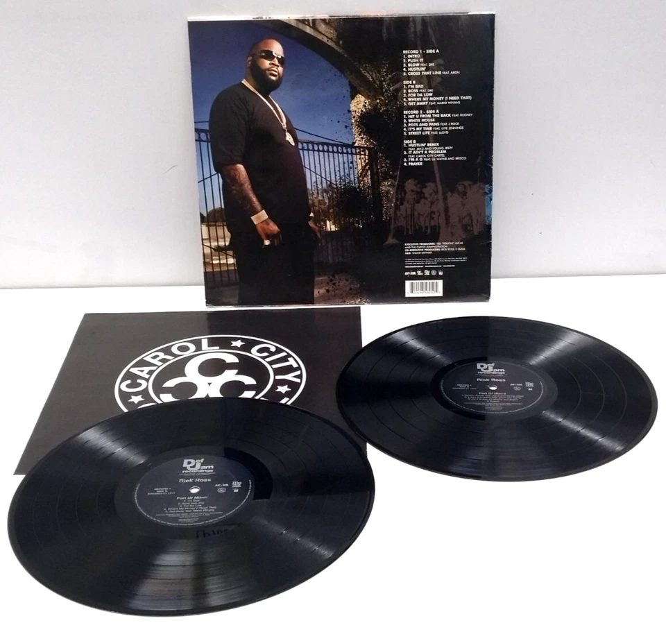 Rick Ross - Port Of Miami 2LP 2006 US ORIG Def Jam Lil Wayne Three 6 Mafia Foto 2 de 2