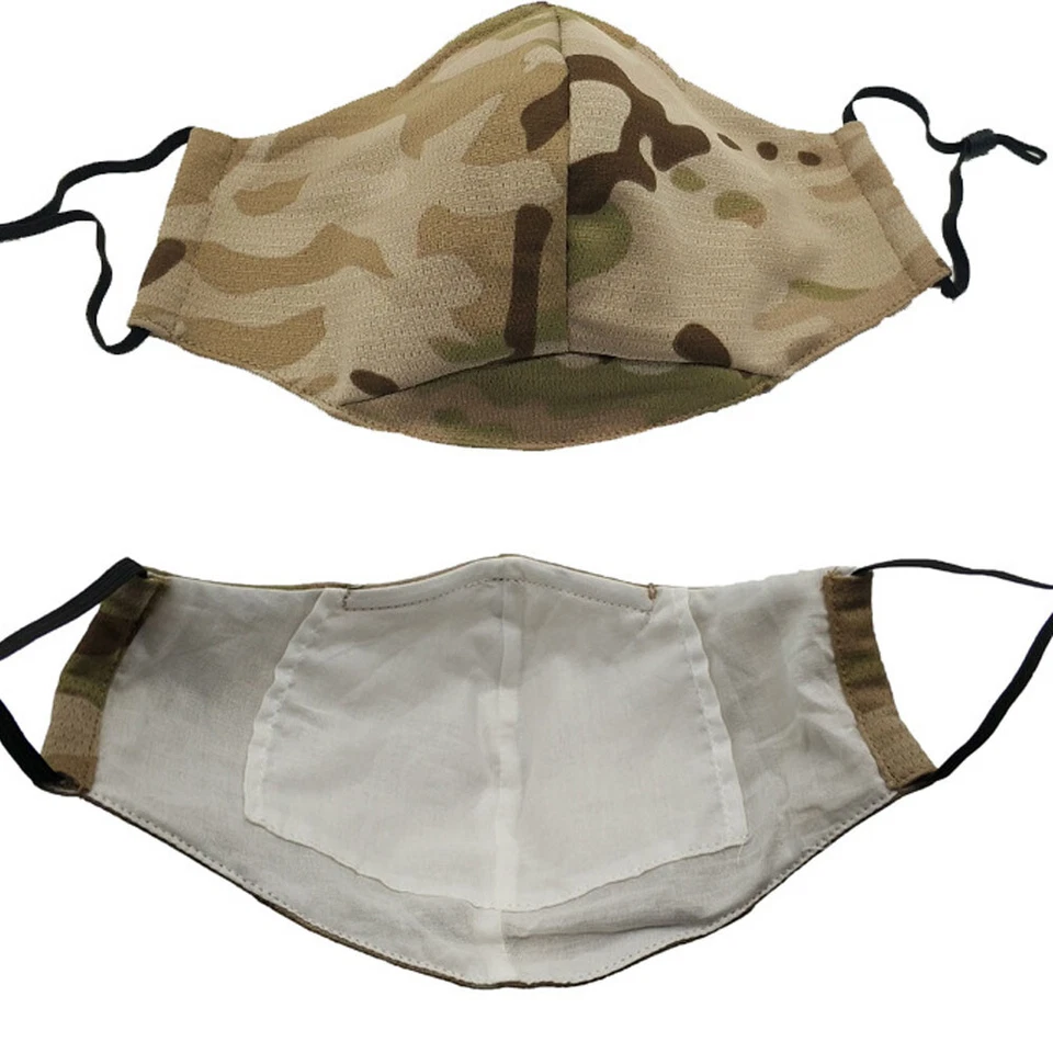 Outdoor Camo Face Mask Adjustable Washable Breathable Reusable for Women Men US - Image 3 of 4
