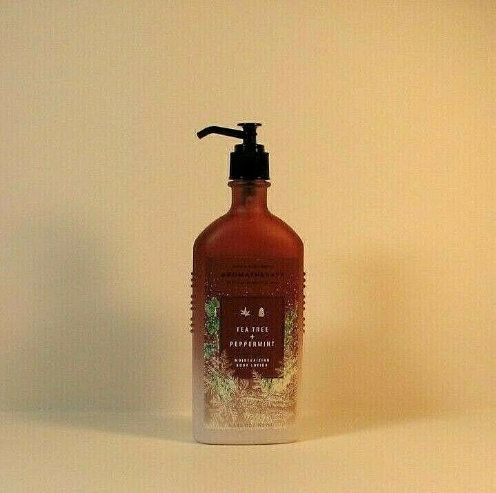 Set of 2 Bath & Body Works Aromatherapy Peaceful Tea Tree Peppermint