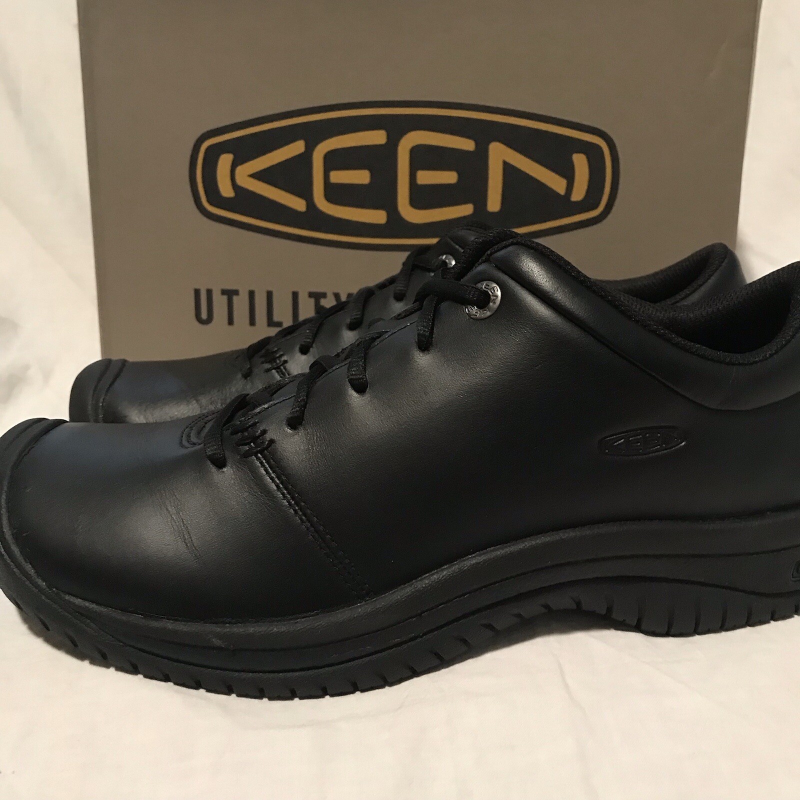 Scarpe da chef NUOVE KEEN Utility donna taglia 11 M PTC nere 1006999 servizio ristorazione